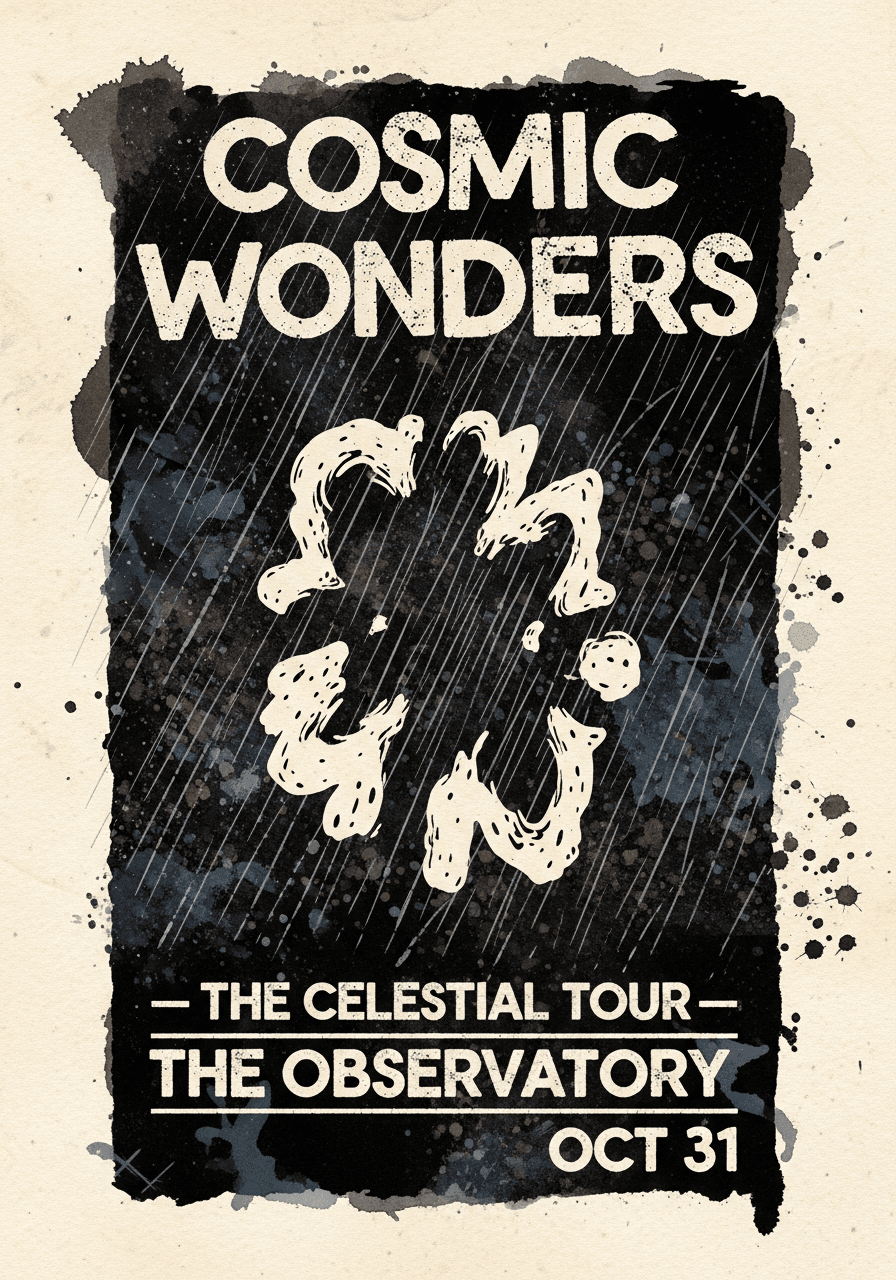 Grunge style poster
