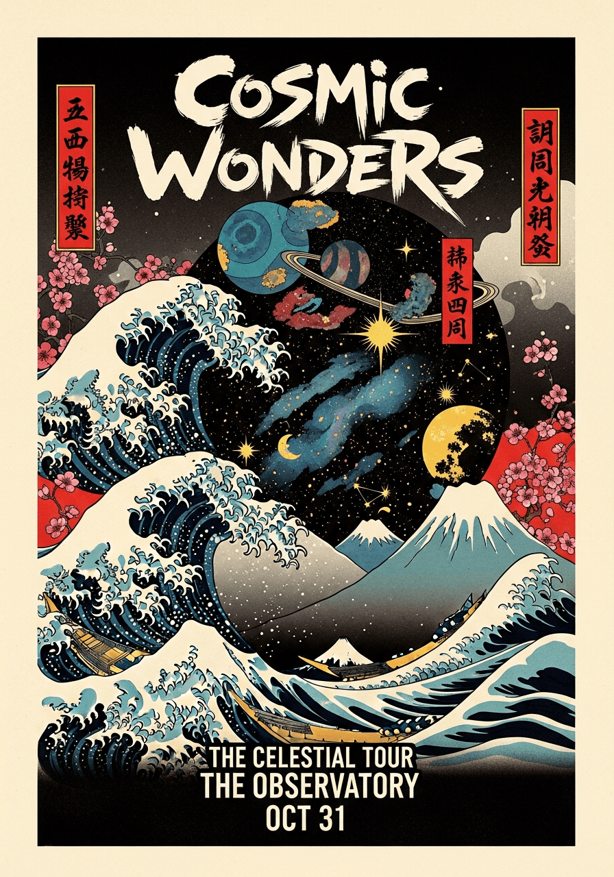 Japanese style poster